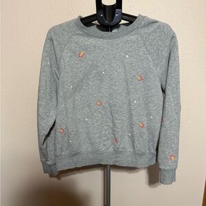 Old Navy Gray Sweater with Embroidered Details